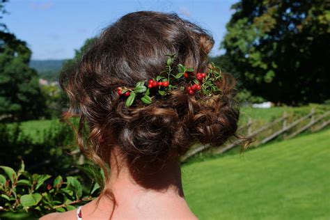 Enkel håruppsättning på sig själv